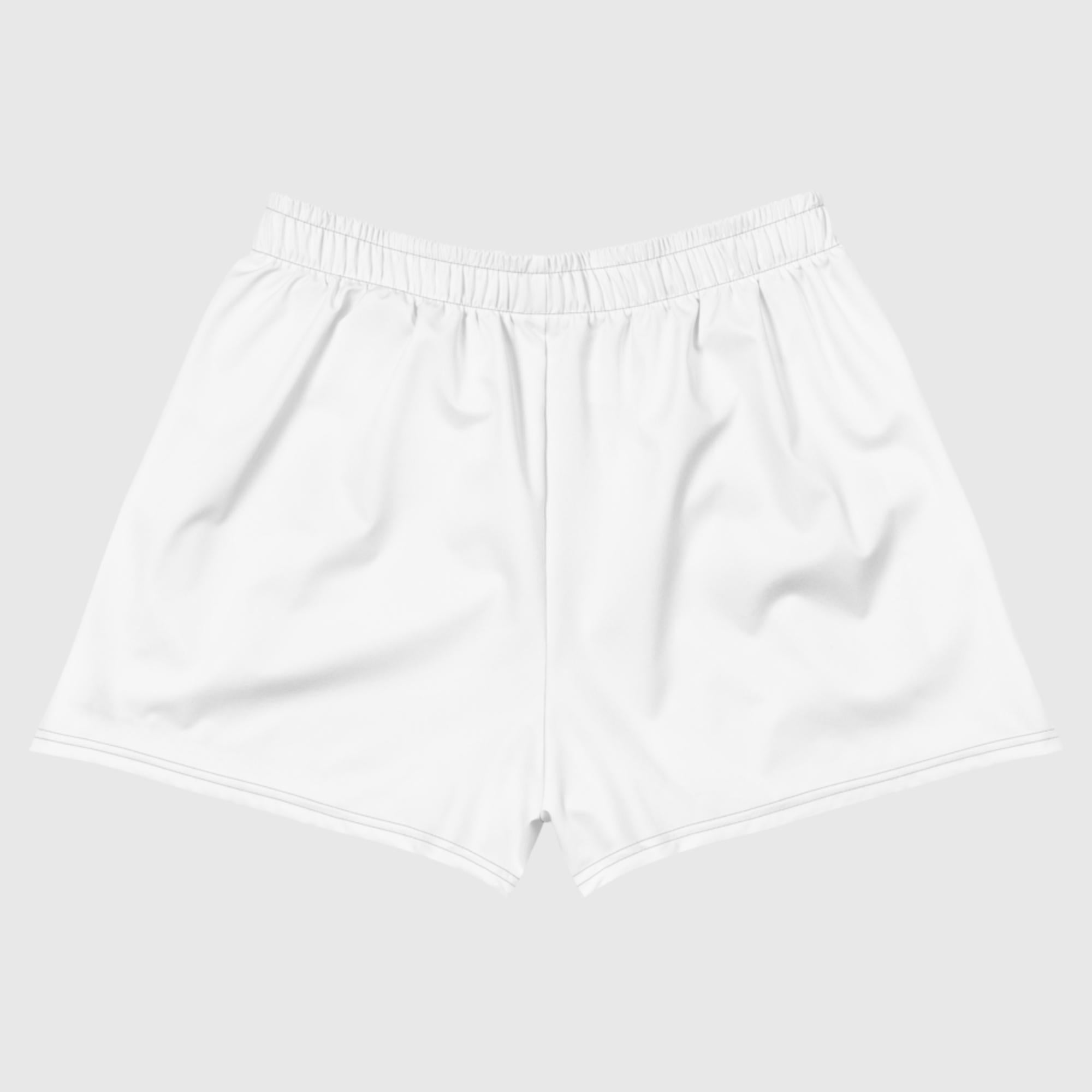 Women's Athletic Short Shorts - White - Sunset Harbor Clothing